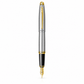 Pluma Fuente Scrikss 88 Knight Cromo Oro con Estuche