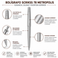 Boligrafo Scrikss 78 Metropolis Cromo Metalico