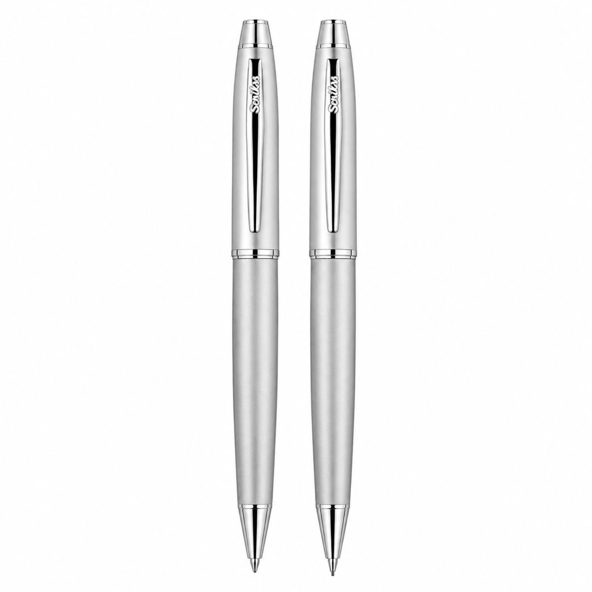 Juego Scrikss Noble 35 Bolígrafo Portaminas Cromo