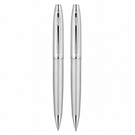 Juego Scrikss Noble 35 Bolígrafo Portaminas Cromo