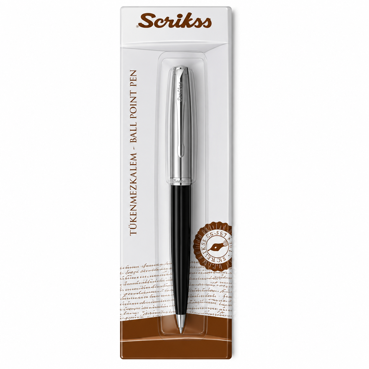 Boligrafo Scrikss 78 Metropolis Negro Cromo Metalico