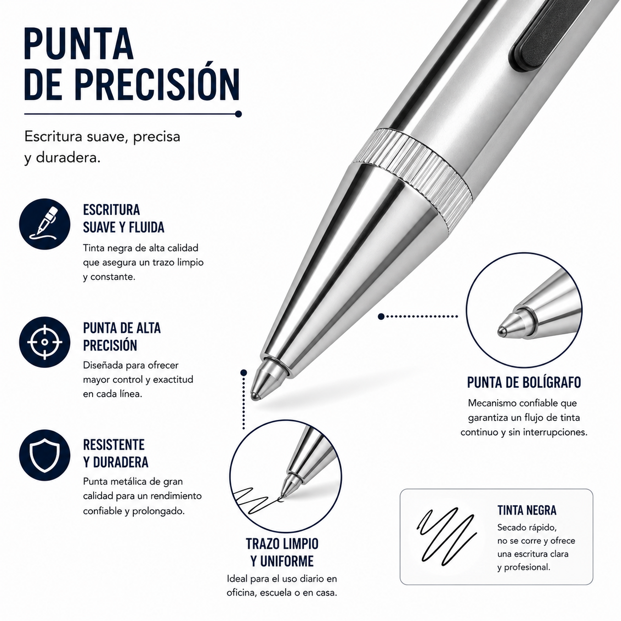 Bolígrafo Scrikss 699 Smart Pen Stylus Cromo