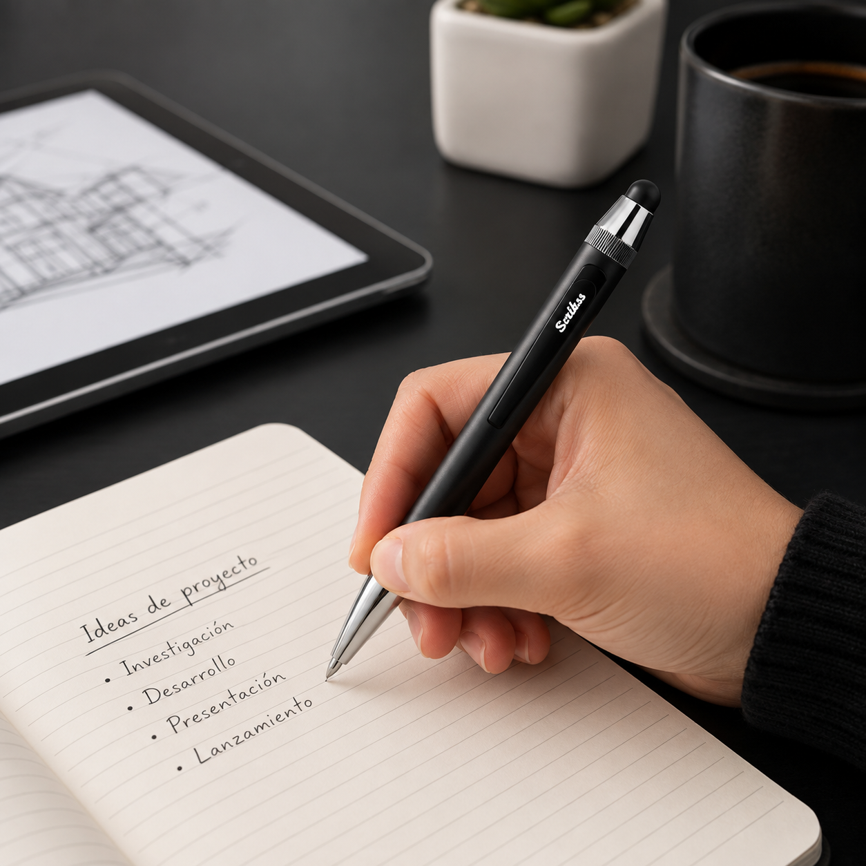 Boligrafo Scrikss 699 Smart Pen Stylus Negro