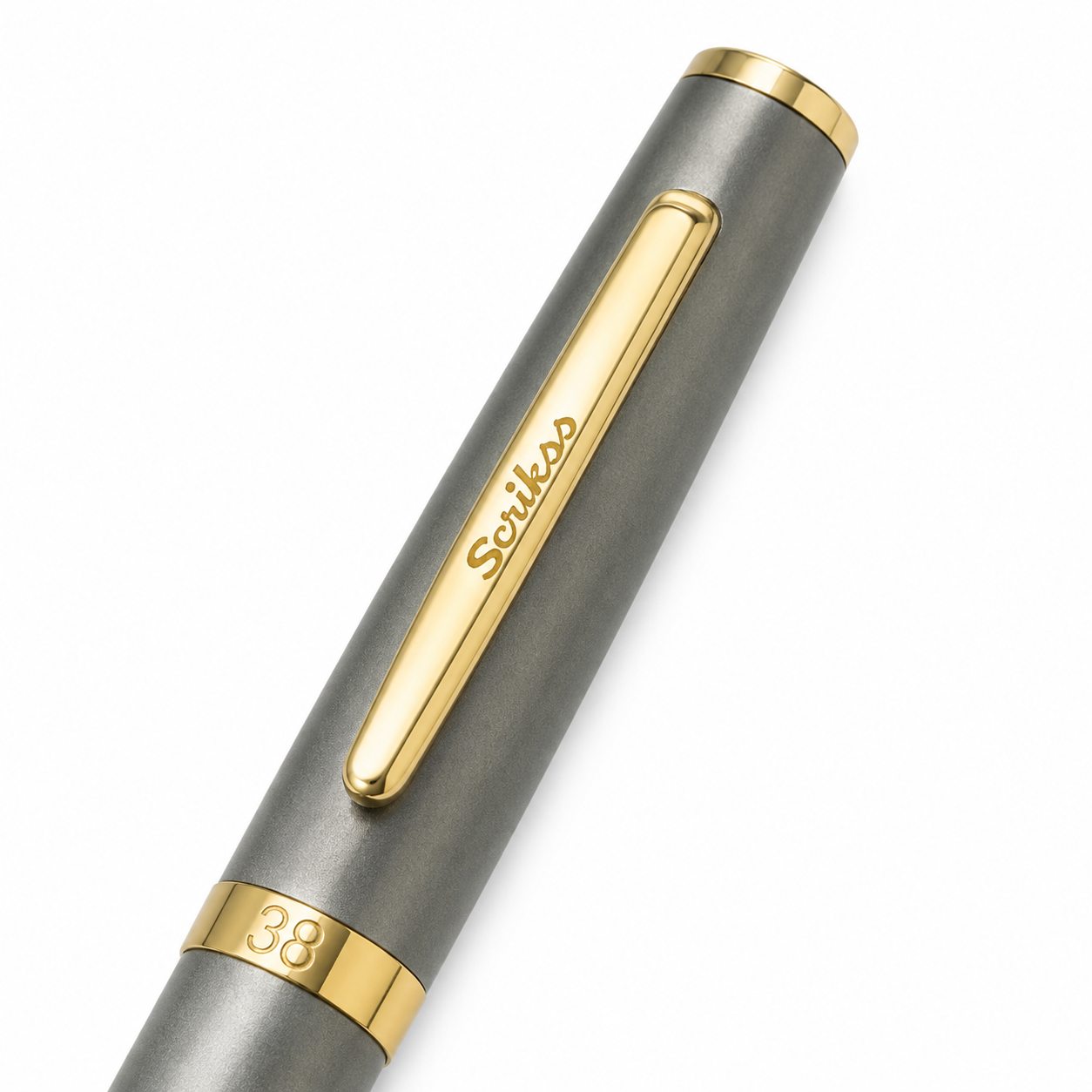 Boligrafo Scrikss Honour 38 Satinado Dorado Con Estuche