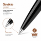 Bolígrafo Scrikss 108 Sky Negro Cromo