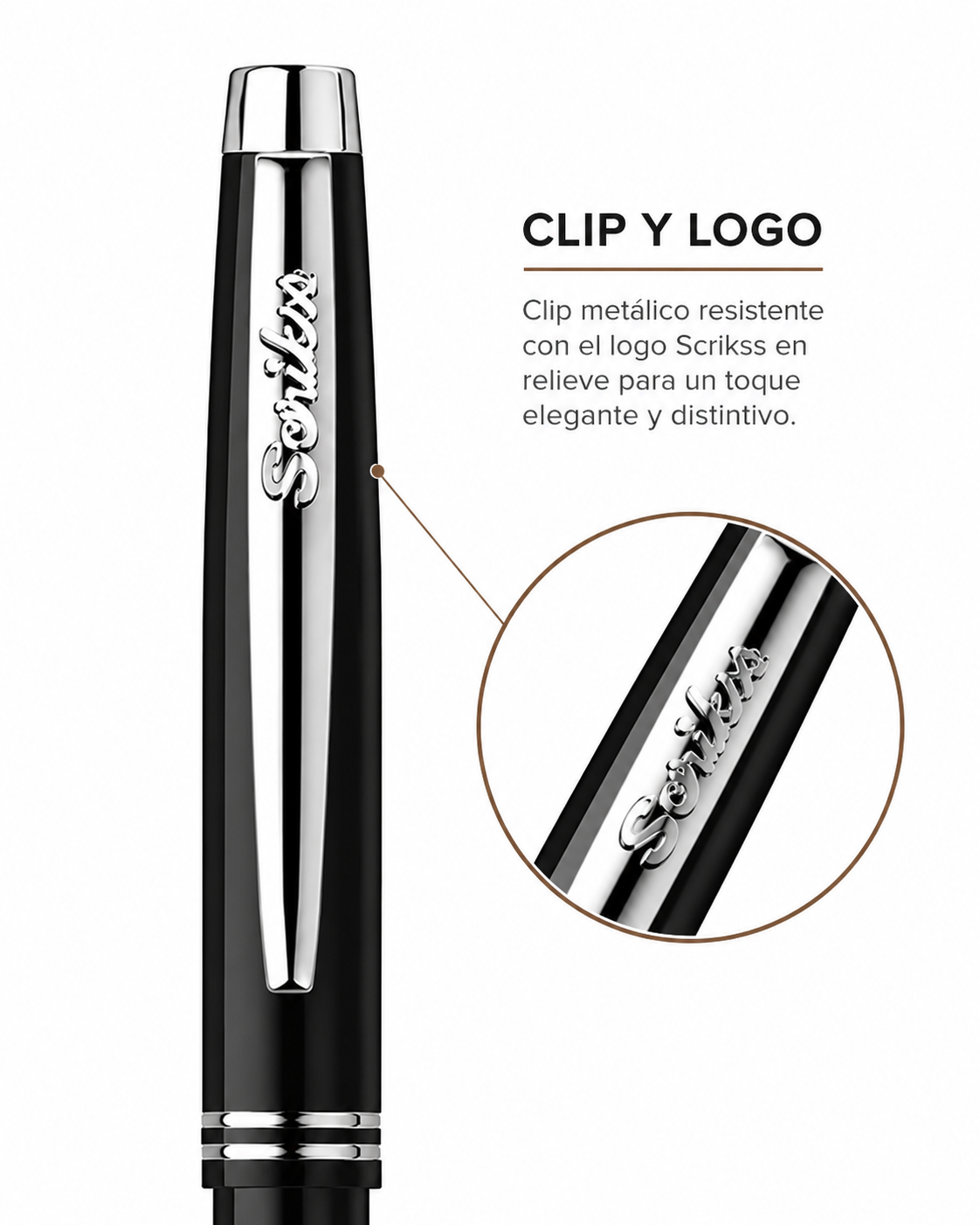 Juego Scrikss 108 Prestige Bolígrafo Portaminas Negro