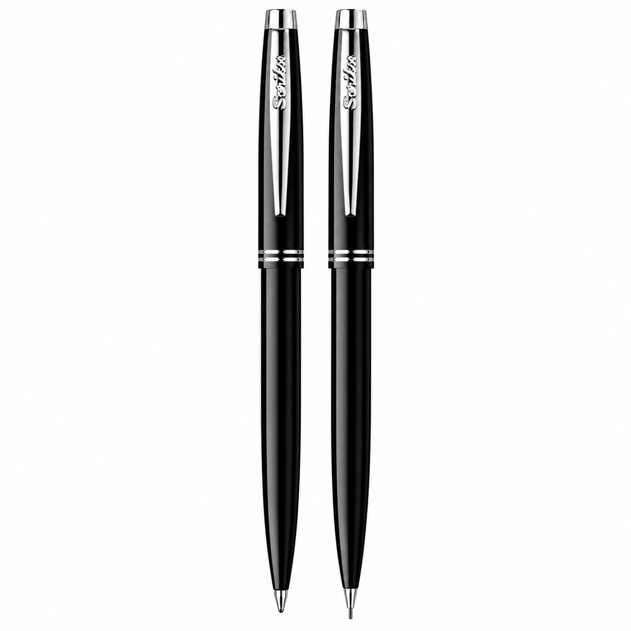 Juego Scrikss 108 Prestige Bolígrafo Portaminas Negro