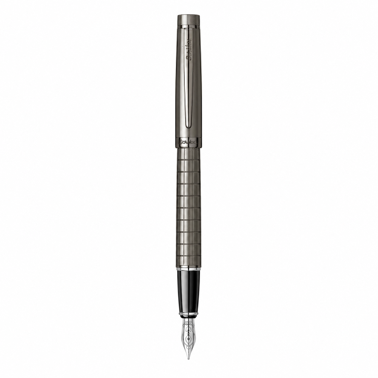 Pluma Fuente Scrikss Honour 38 Gris Carbón con Estuche