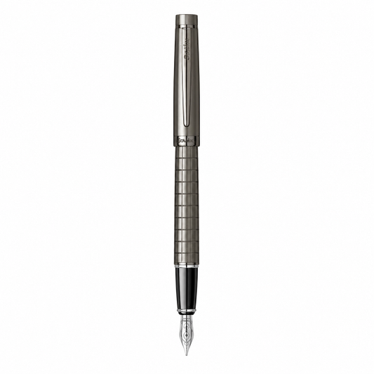 Pluma Fuente Scrikss Honour 38 Gris Carbón con Estuche
