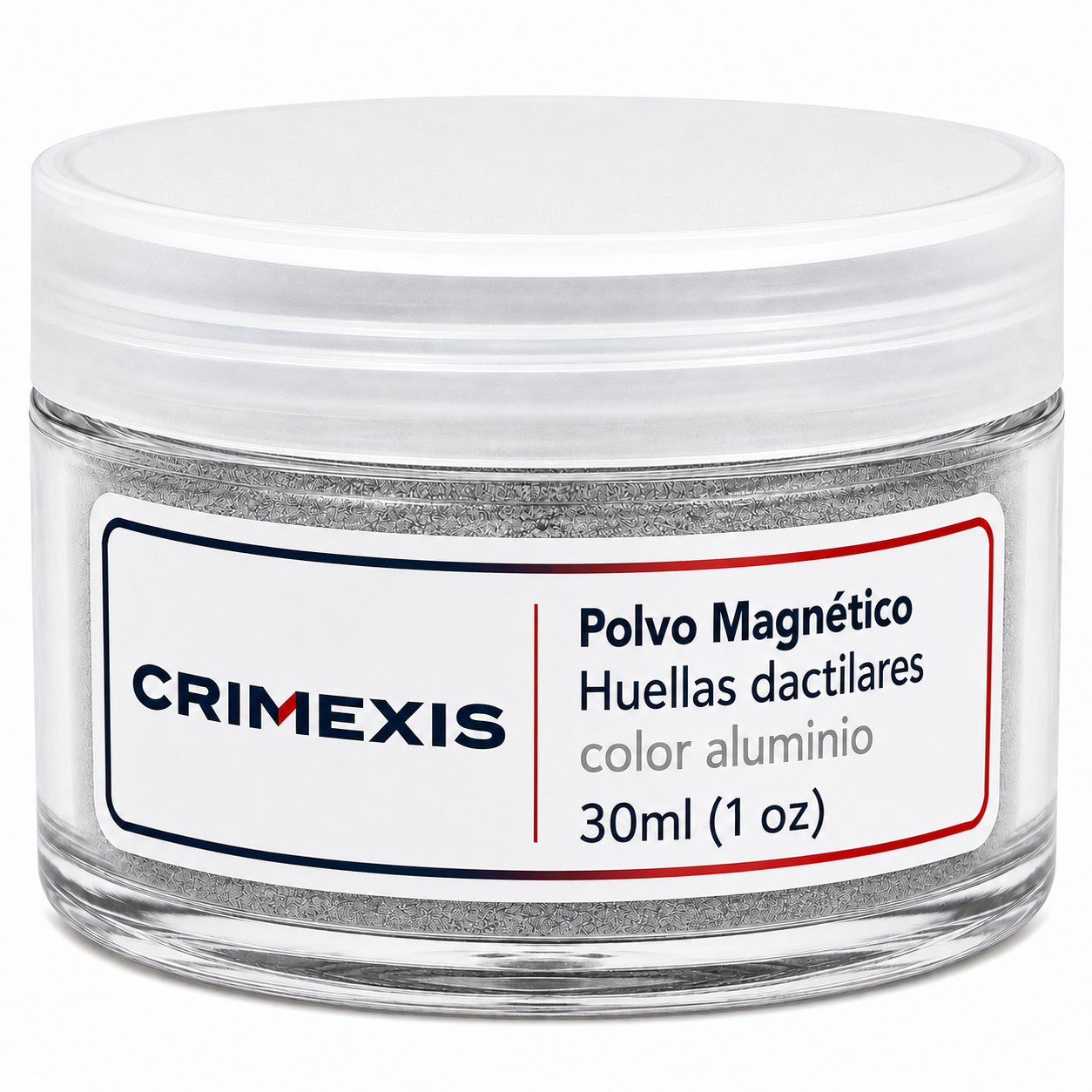 Polvo Magnetico Para Huellas Dactilares Crimexis Color Aluminio Metalico 30ml
