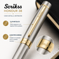 Pluma Fuente Scrikss Honour 38 Plata Dorado Con Estuche