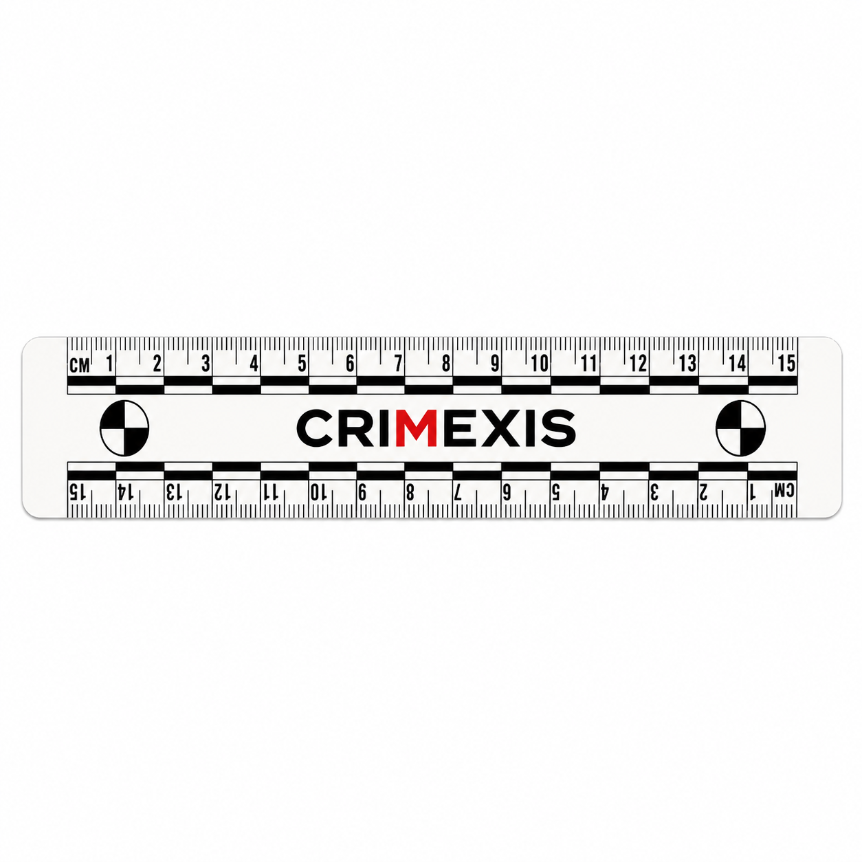 Regleta Métrica Crimexis Escala fotográfica PVC Blanco de 15 cm