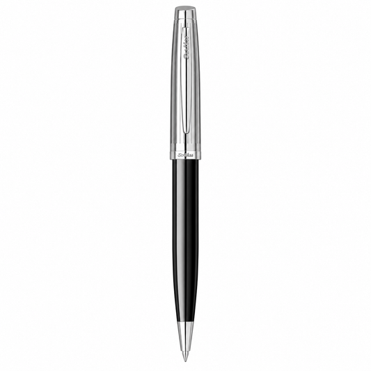 Boligrafo Scrikss Oscar 39 Negro Cromo Metalico Estuche