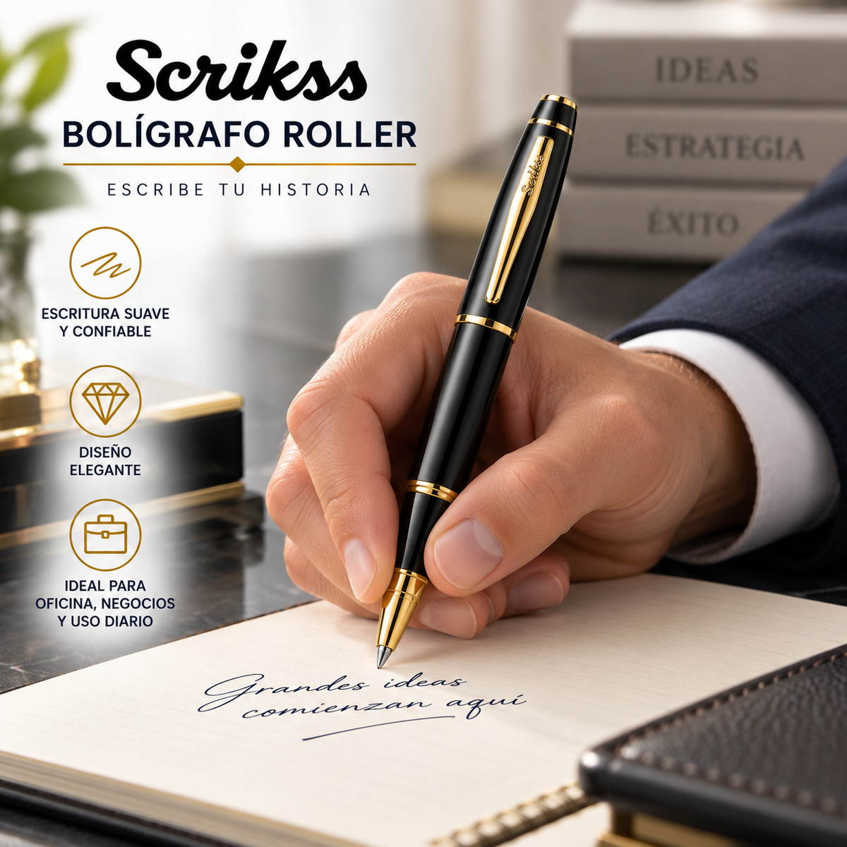 Roller Scrikss Noble 35 Negro Mate con Estuche