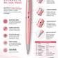 Boligrafo Scrikss 62 Chic Rosa Metalico Tinta Negra