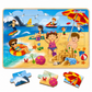 Rompecabezas Madera Evaflex Castillo Arena C/20 Piezas 20x30cm Infantil Didactico Educativo Armable Juego