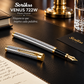Pluma Fuente Scrikss Venus 722W Cromo Oro con Estuche