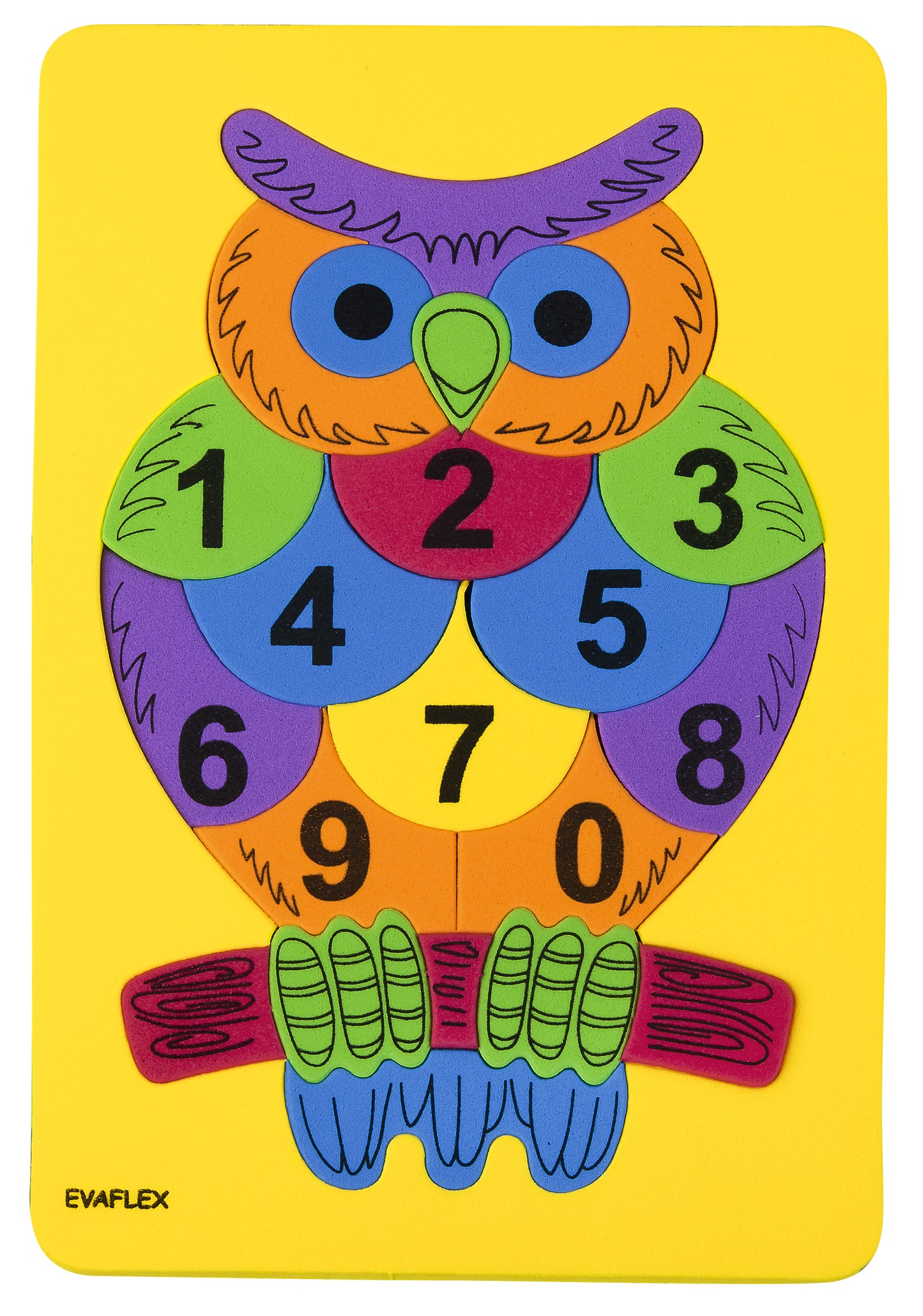 Evaflex Foamy Owl Numbers Puzzle 15*23 Boy