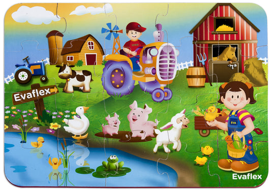 Evaflex Foamy Farm Puzzle 20 Pieces