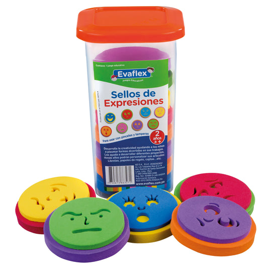 Evaflex Foamy Didactic Set Expression Stamps W/8 Pieces