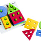 Juego Didactico Evaflex Madera Figuras Geometricas C/4+16pzas