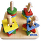 Juego Didactico Evaflex Madera Figuras Geometricas C/4+16pzas