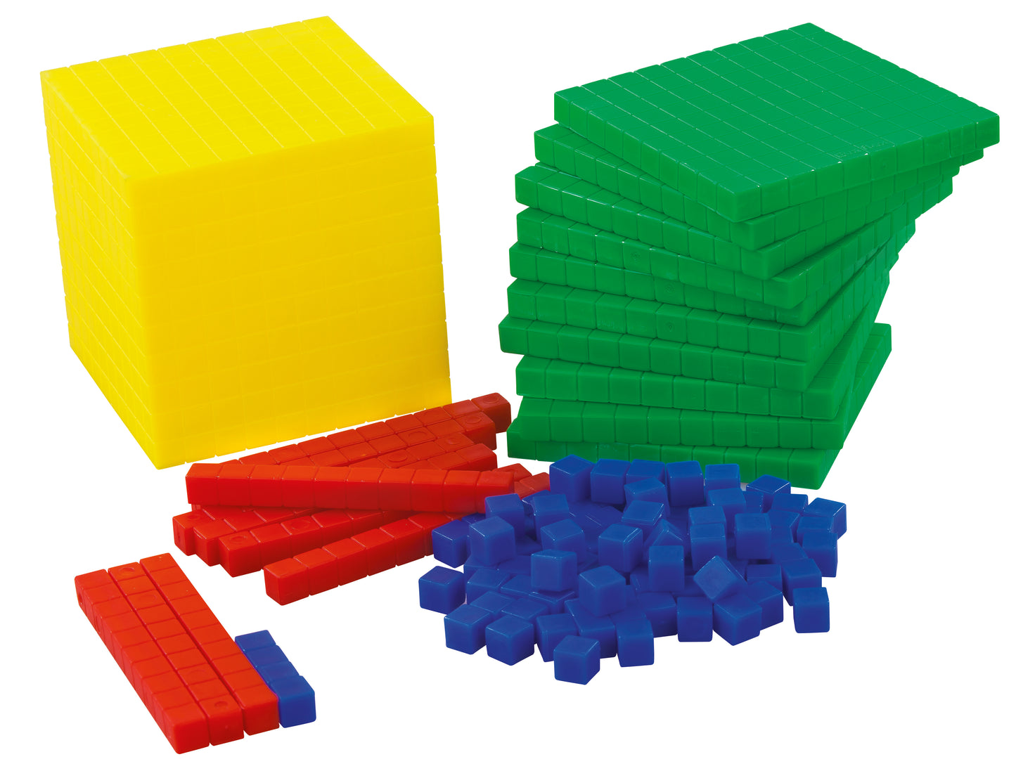 Juego Didactico Evaflex Base 10 Multibase 121 Piezas Matematicas Educativo Escolar Plastico