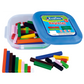 Evaflex Plastic Didactic Game Cuisenaire Strips C/74