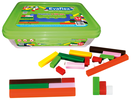 Evaflex Plastic Didactic Game Cuisenaire C/136 Strips