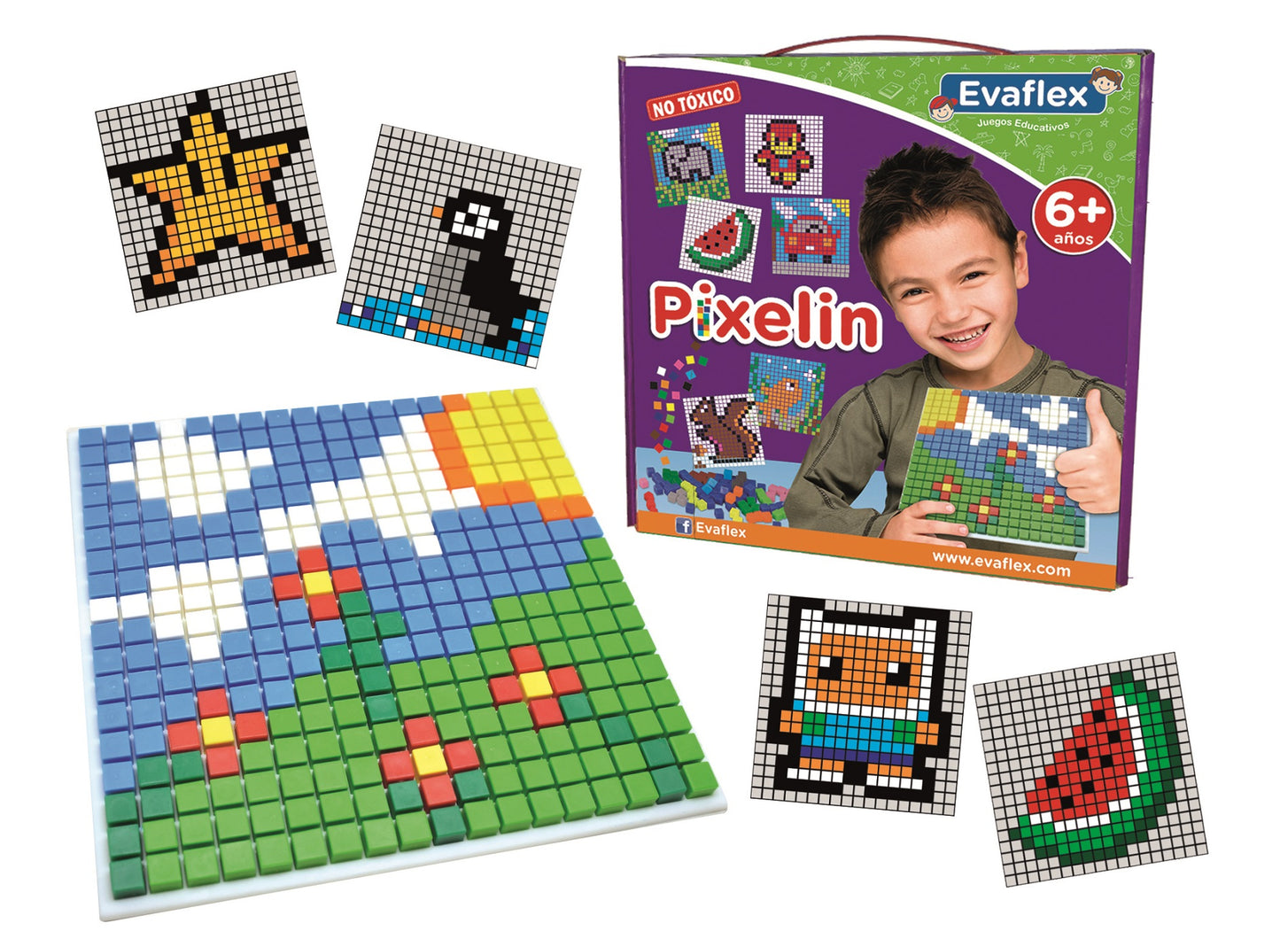 Evaflex Pixelin Didactic Game C/Notebook board YC/1000