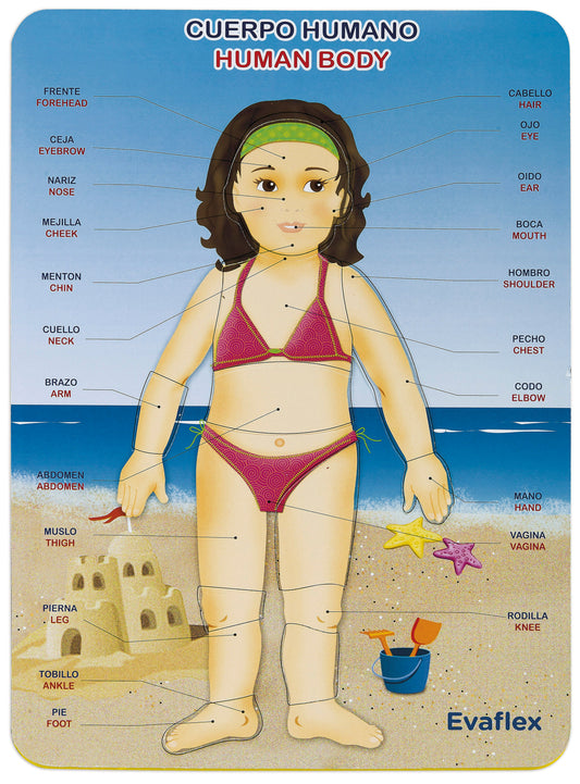 Evaflex Foamy Body Girl Puzzle Language 20**29cm 11pcs