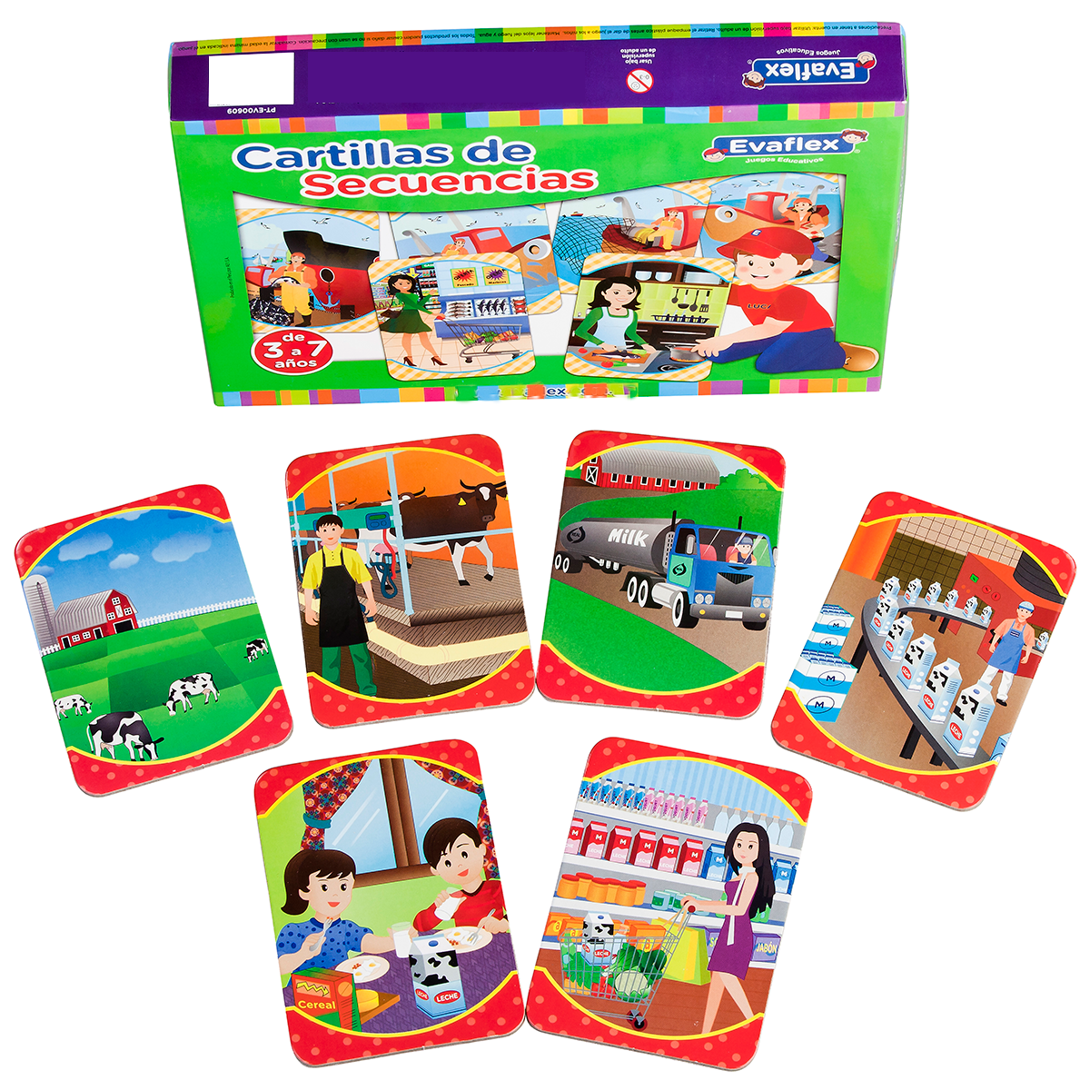 Juego Didactico Evaflex Cartillas D/lectura 14.8x10.4 C/30