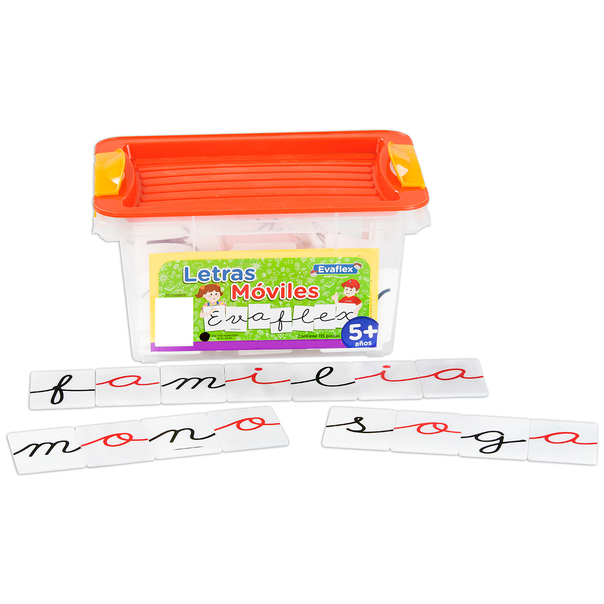 Evaflex Educational Game Mobile Letters C/115 Plastic Pieces