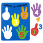 Rompecabezas Evaflex Foamy Vamos A Contar 20x28cm C/11 piezas