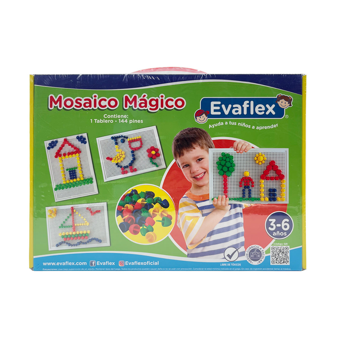 Mosaico Magico Evaflex 144 Piezas Coordinacion Motriz
