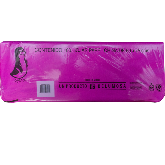Papel China Pingüino Belumosa Bolsa C/100 Carpetas Solferino