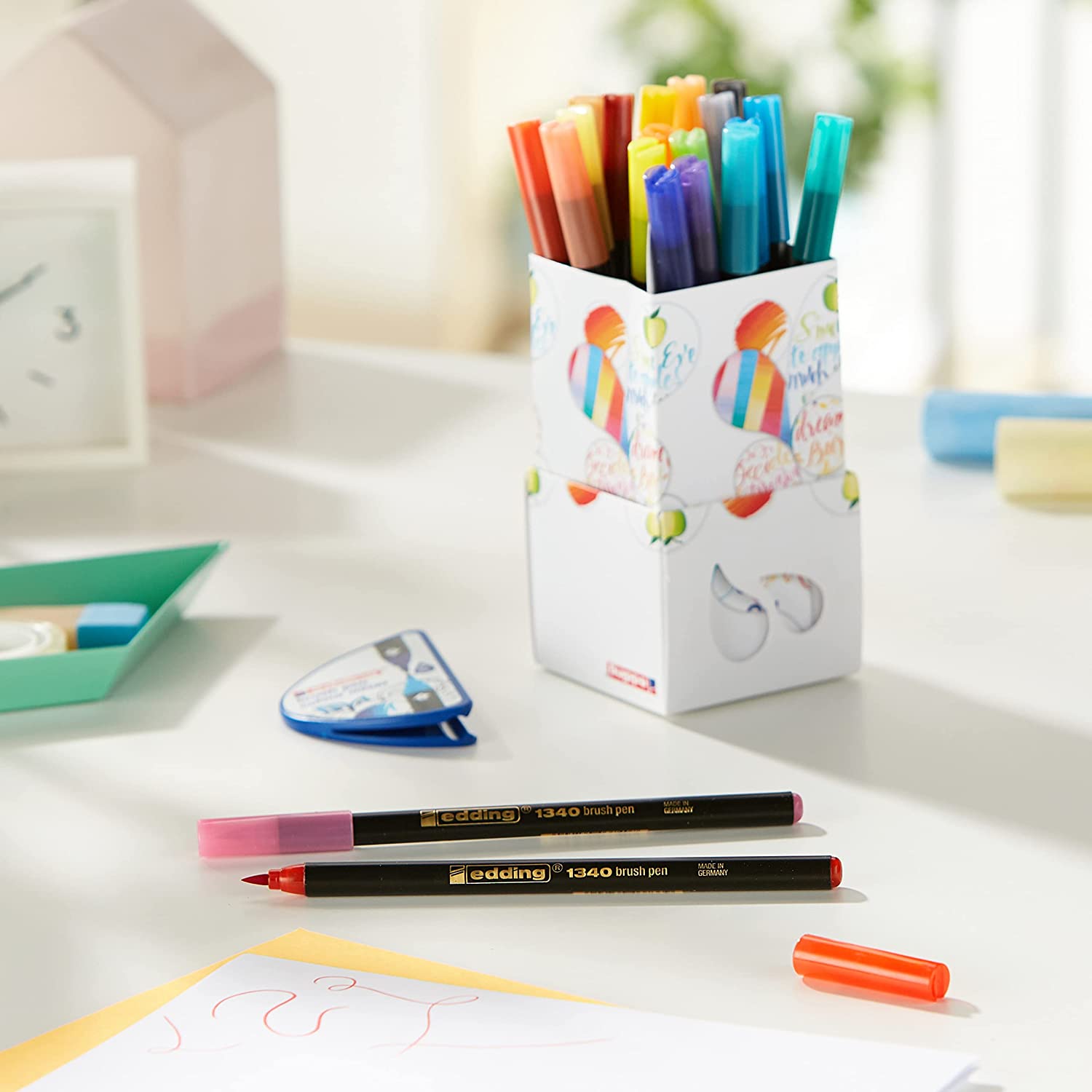 Edding Brush Tip Marker Mixer Box Happy C/20 – El Pensar