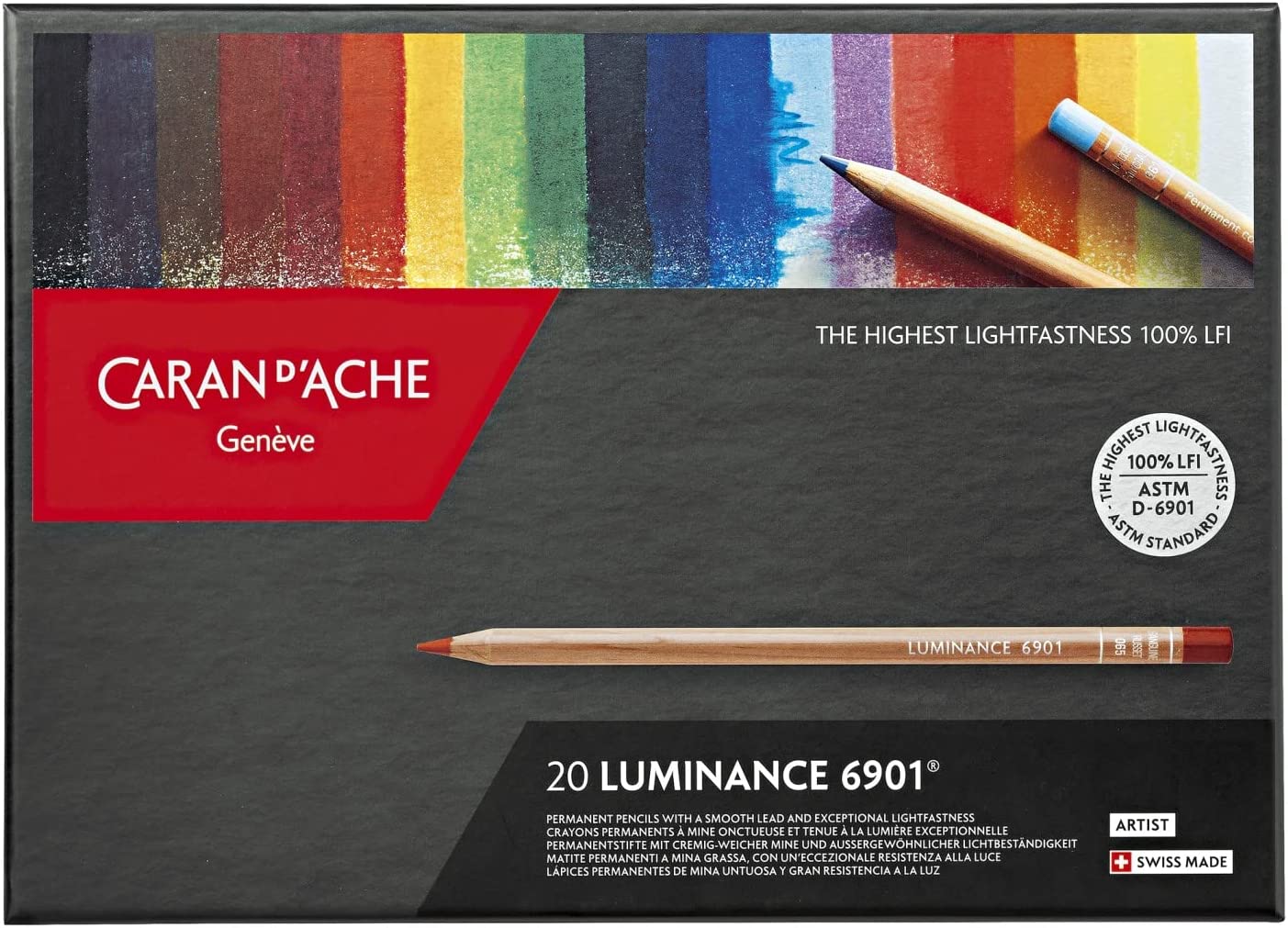 Lapices De Color Caran D'ache Luminance Estuche C/20 Colores