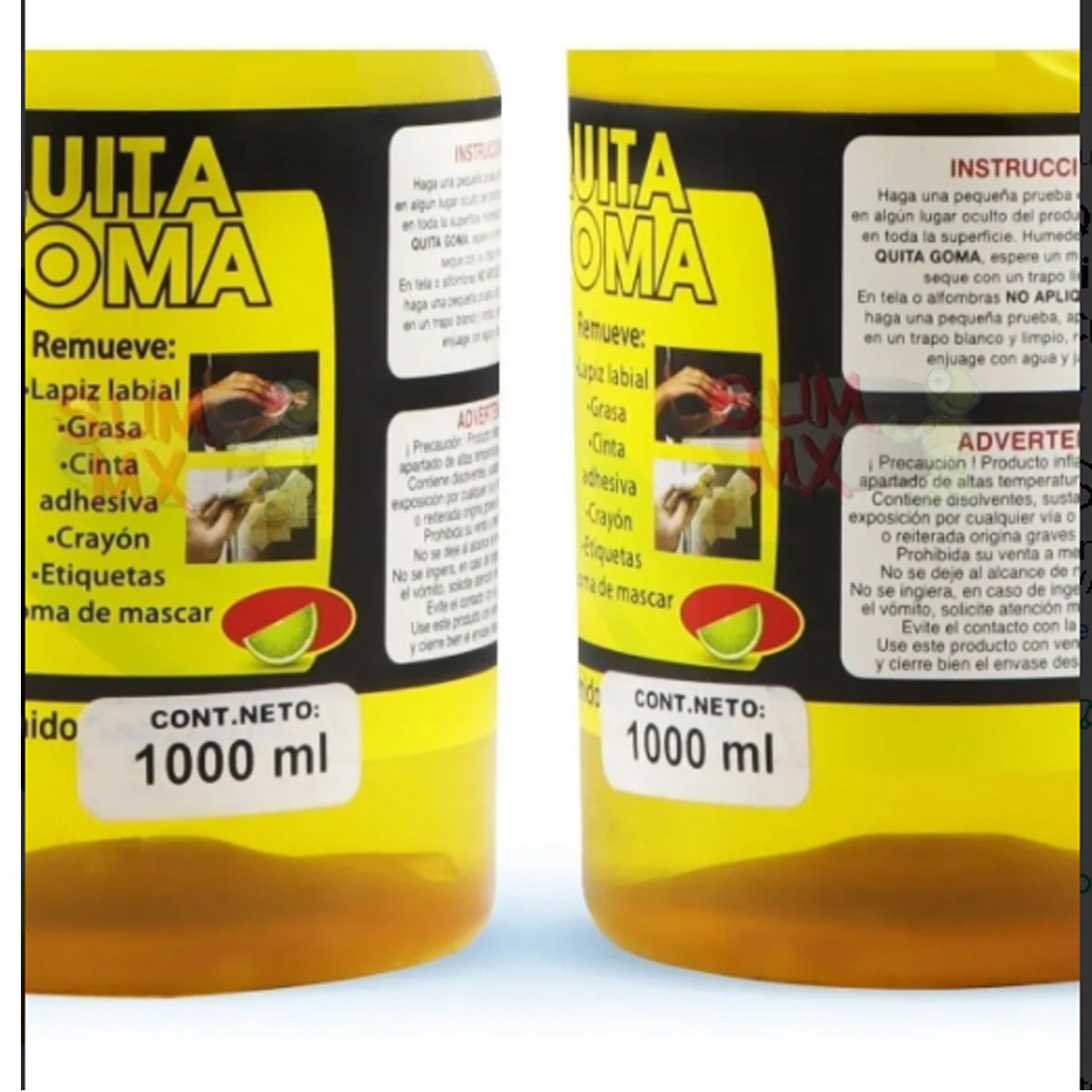 Quita Goma Rodin Removedor Grasa Etiquetas Liquido 1 Litro