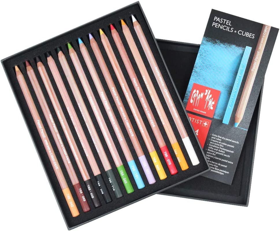 Lapiz De Color Caran D'ache Pastel Profesional Estuche C/12