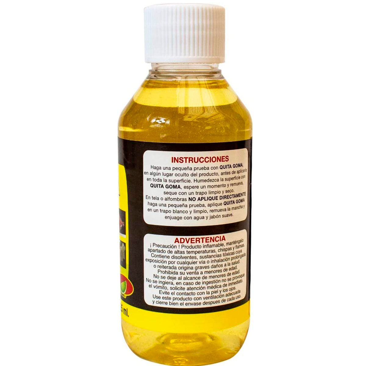 Quita Goma Rodin Removedor Grasa Etiquetas Liquido 125ml
