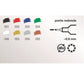 Marcador Edding Tinta Opaca Aluminio 0.8mm Caja Con 10 Pieza