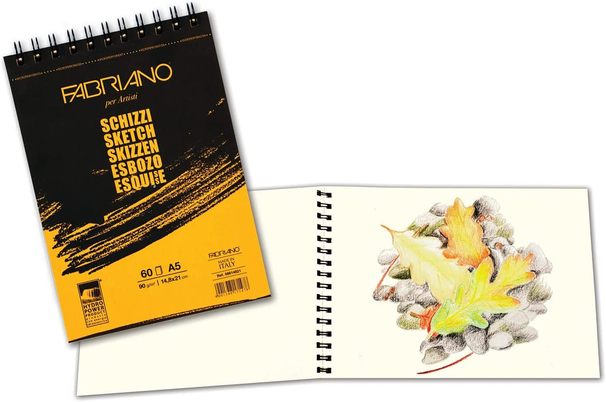 Cuaderno De Bocetos A5 Campus University | 100 Hojas 100 G | Para Lápiz, Carboncillo, Pastel