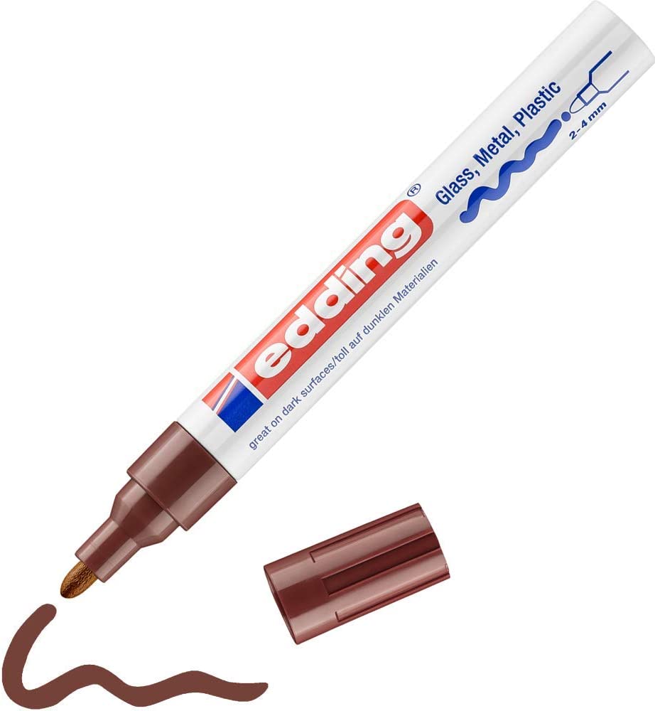 Marcador Edding 750 Tinta Opaca Aluminio P.conica 2-4mm