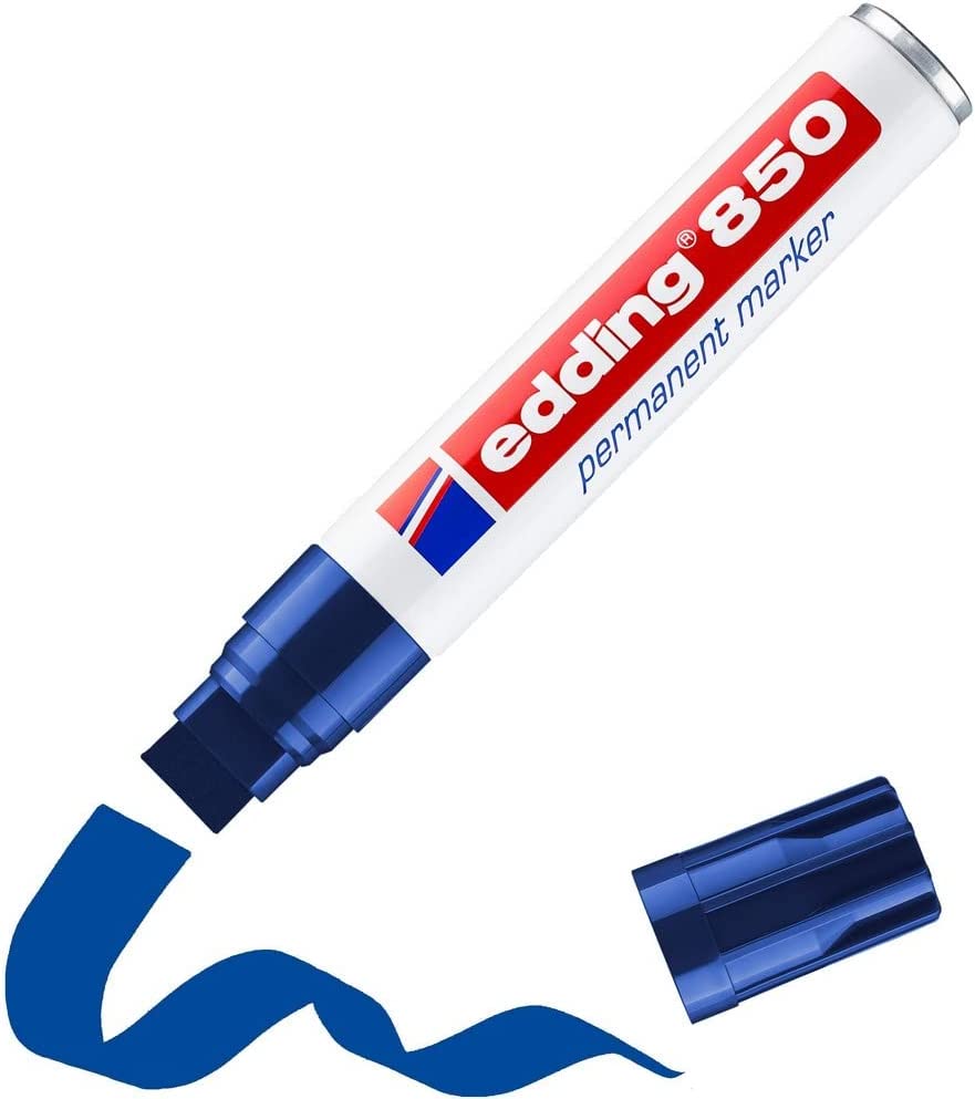 5 Marcador Edding 850 Permanente Recargable Cuadrada 5-16mm
