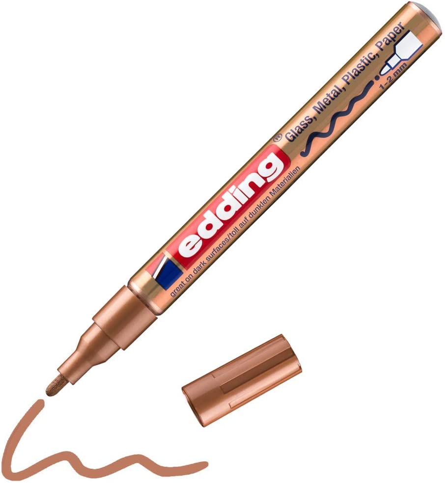 Marcador Edding 751 Tinta Opaca P.conica 1-2mm Caja C/10