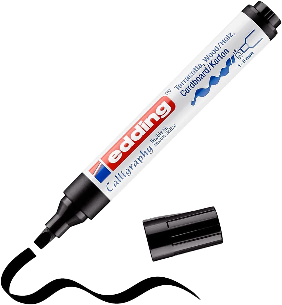 Edding Rotulador Permanente Edding 3300, Recargable, 1-5 Mm (10 X Negro