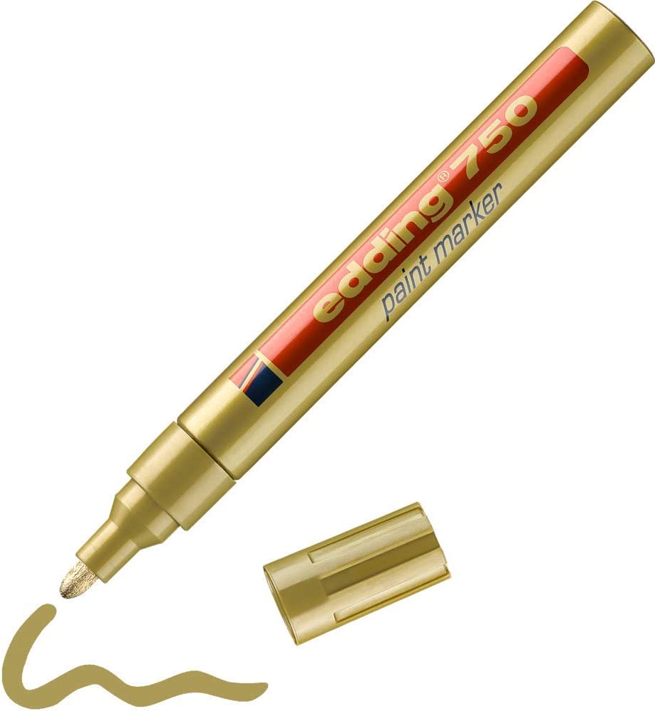 Marcador Edding 750 Tinta Opaca Aluminio P.conica 2-4mm