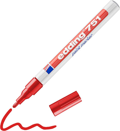 Marcador Edding 751 Tinta Opaca P.conica 1-2mm Caja C/10