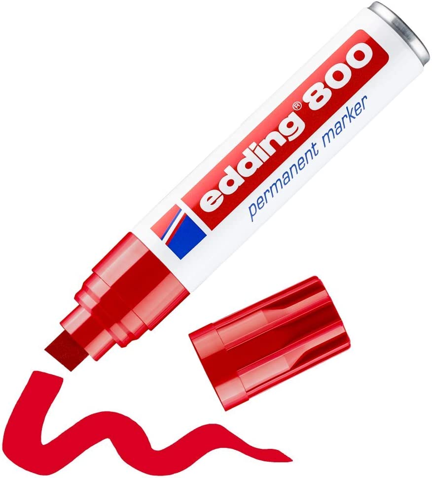 Marcador Edding 800 Permanente Recargable Biselada 4-12mm
